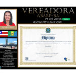 QUADRO VEREADORES ABARÉ BA 30X40 CM